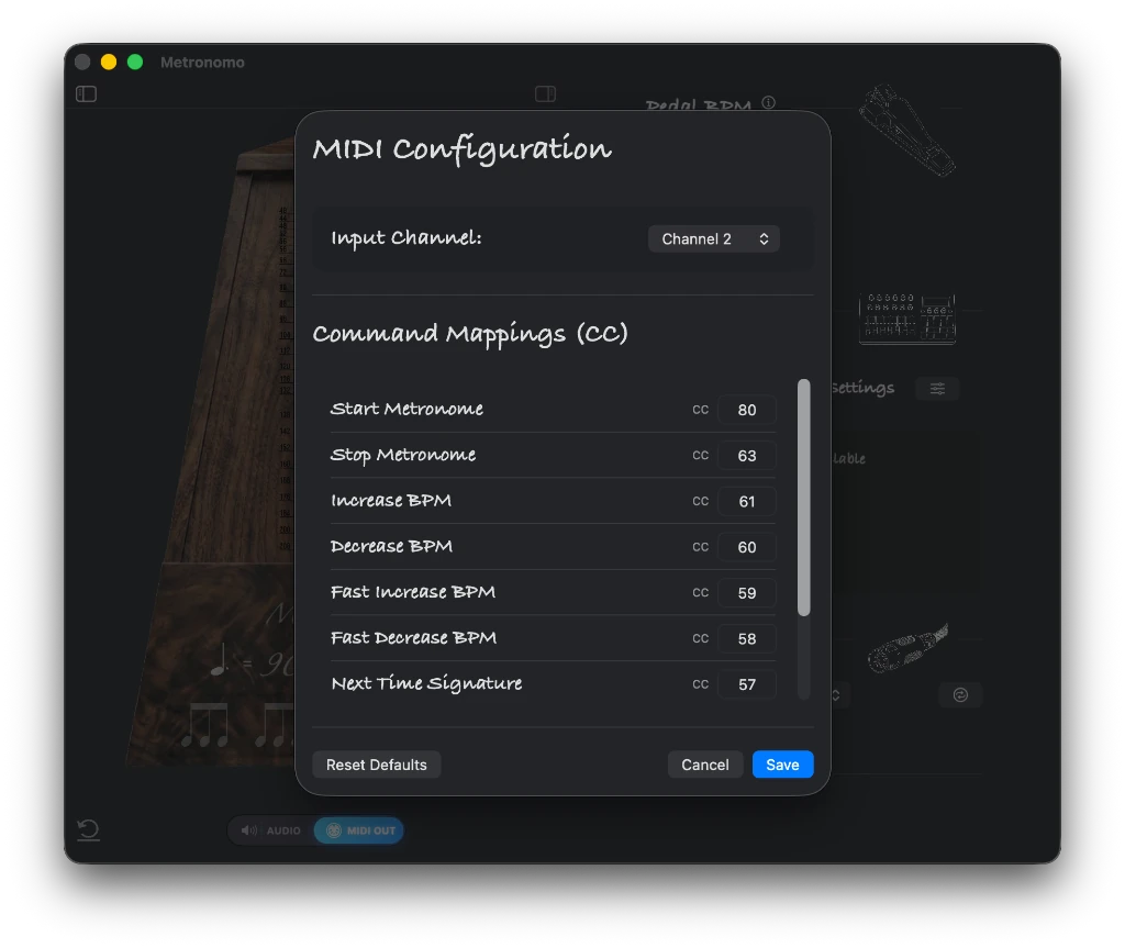 MIDI Configuration